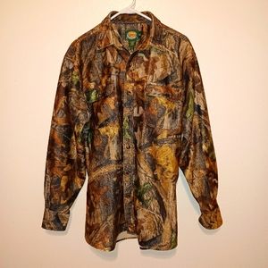 Cabelas Camo Advantage Timbers Button Down Shirt